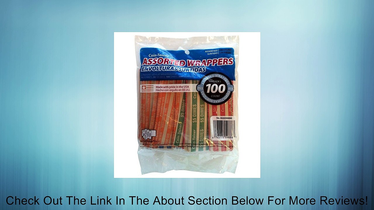 The Coin-Tainer Co. Flat Coin Wrappers, Assorted, 100 Count (60220) Review