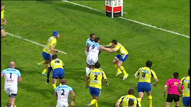 TOP14 - Clermont-Bayonne: Essai 2 Peceli Yato (CLE) - J19 - Saison 2014/2015