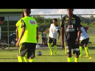 Sub-17: Seleção treina na véspera de enfrentar o Paraguai
