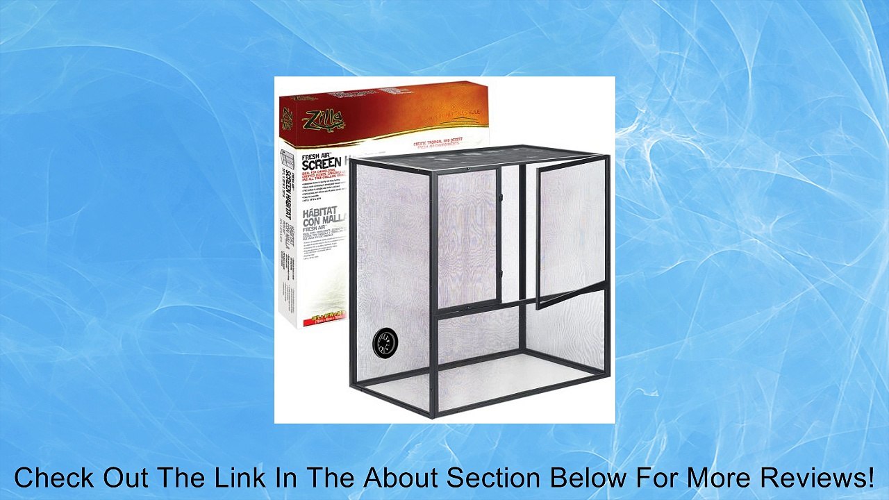 R-Zilla SRZ100011811 Fresh Air Screen Reptiles Habitat, 18 by 30-Inch Review