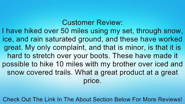 Glacier Chains GSC-XL Shoe Chains (Extra Large) Review