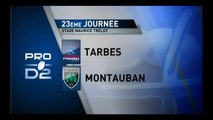 PRO D2 –Tarbes - Montauban: 12-12 - J23 – Saison 2014-2015