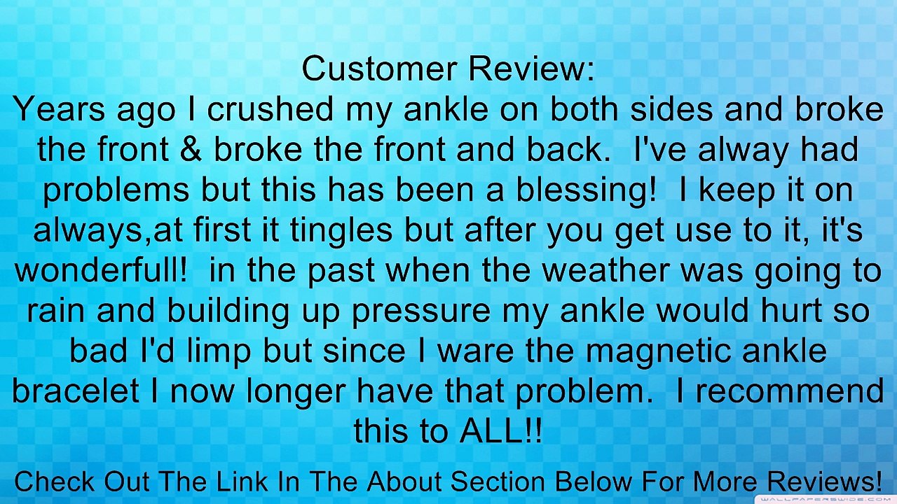 Magnetic Therapy Hematite Anklet Ankle Bracelet Review
