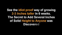 Grow Taller 4 Idiots review- Discover How I grow 3 Inches in 12 weeks