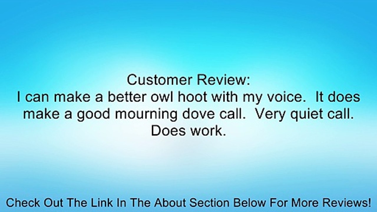 Quaker Boy Owl Hooter Call Review