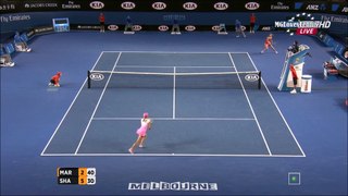 Petra Martic vs Maria Sharapova Australian Open 2015 Highlights