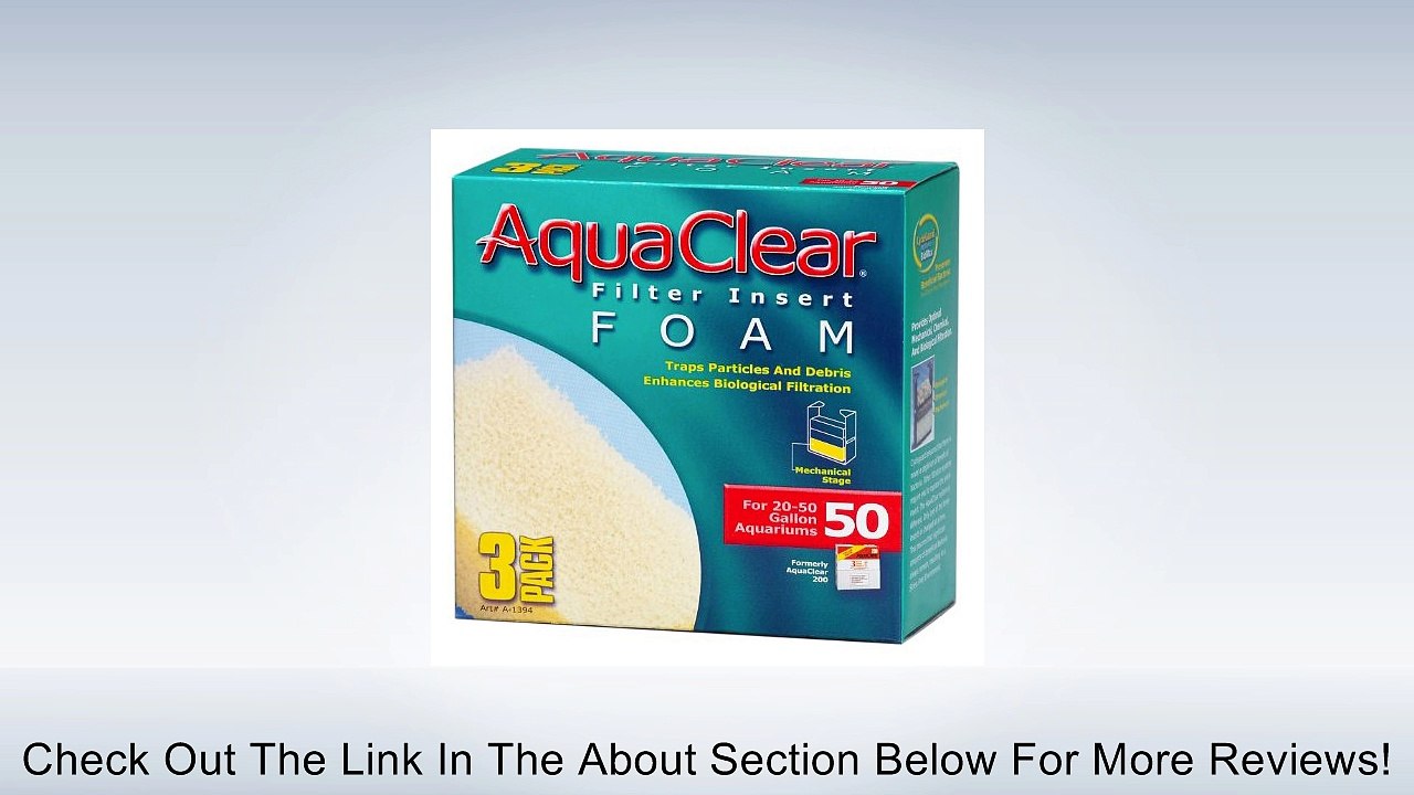 Aquaclear Foam Inserts, 3-Pack Review