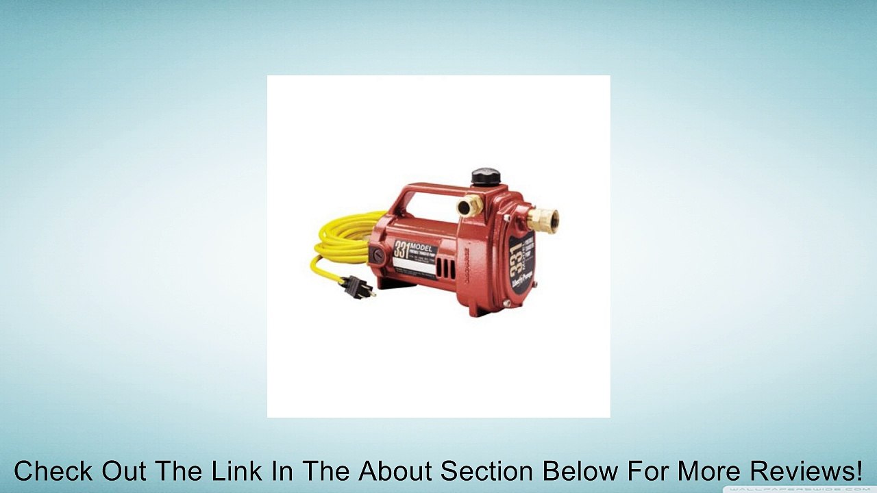 Liberty Pumps 331 1/2-Horse Power Portable Transfer Pump Review