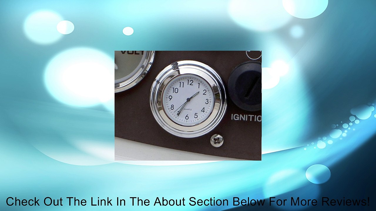 Chrome Stick On Clock White Dial Review