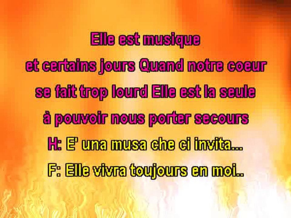 KARAOKE ANDREA BOCELLI et HELENE SEGARA - Vivo per lei