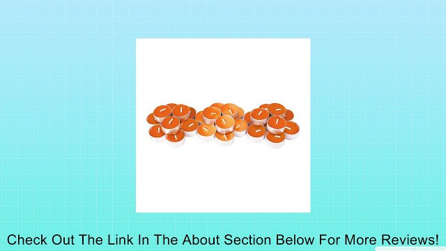 Ikea Sinnlig Scented Tealight, Tangerine Sunshine, Orange - 30 Pack Review