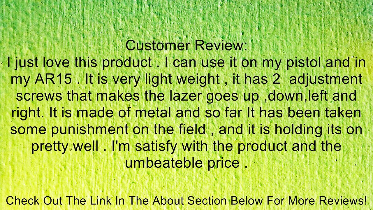 Hot Tactical Red Laser Beam Dot Sight Scope for Gun Rifle Pistol Picatinny Mount Review