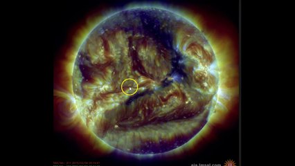 Large Sun Spot Emerging