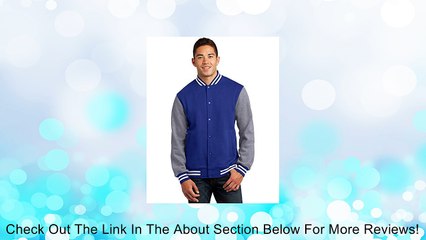 Sport-Tek Men's Fleece Letterman Jacket Review