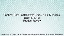 Cardinal Poly Portfolio with Brads, 11 x 17 Inches, Black (94910) Review