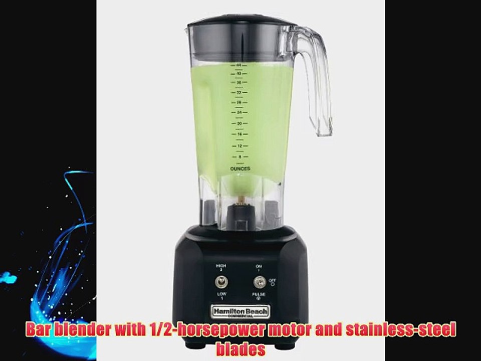 Hamilton Beach HBB250 Commercial Rio Bar Blender with 44-Ounce Polycarbonate Container Black