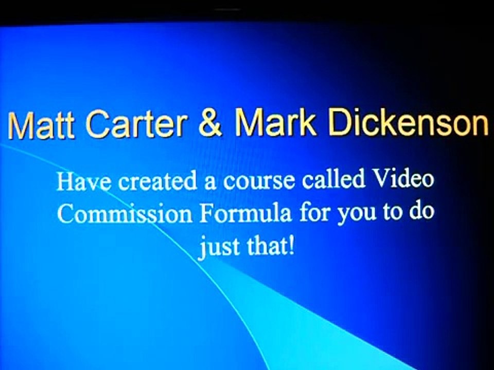 Video Commission Formula