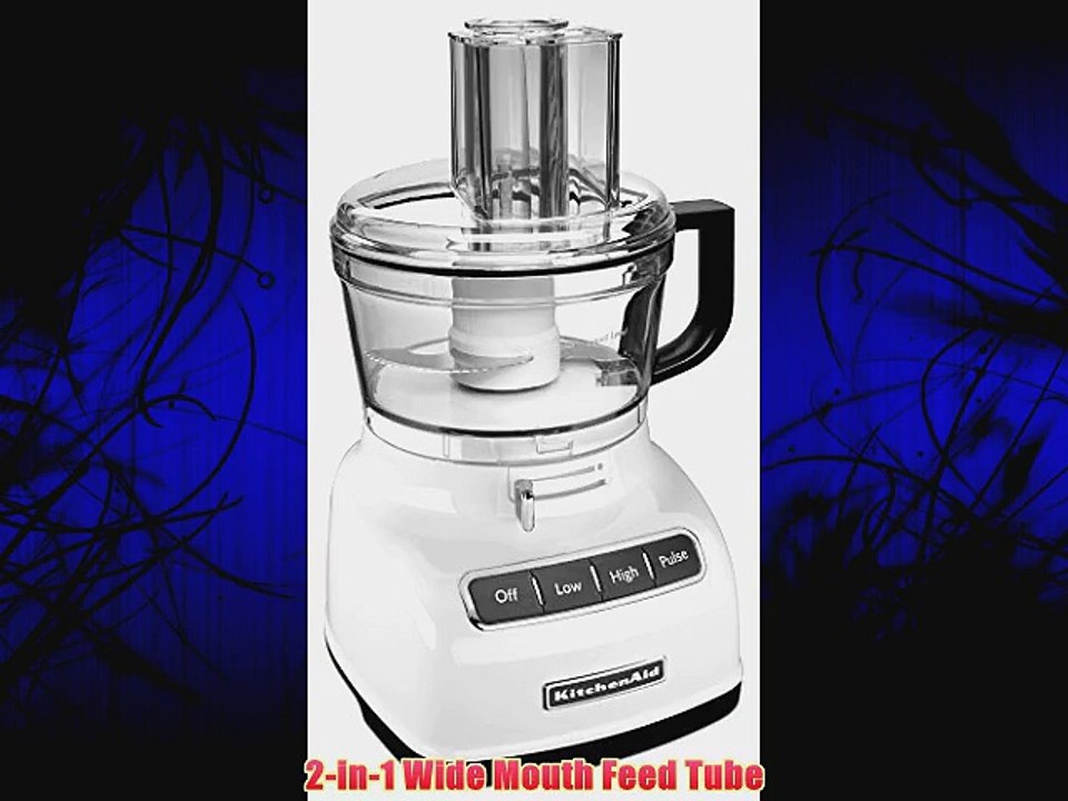 KitchenAid KFP0722WH 7-Cup Food Processor with Exact Slice System - White
