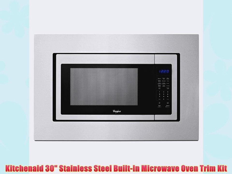 Kitchenaid 30 Stainless Steel Built-In Microwave Oven Trim Kit