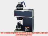 BUNN VPR-2EP 12-Cup Pourover Commercial Coffee Brewer Plus 2 Easy Pour Commercial Decanters