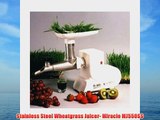Miracle MJ550-Stainless Steel Electric Wheatgrass Juicer