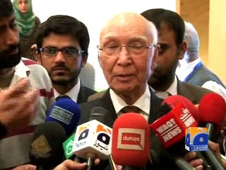 Nation united against terrorism: Sartaj Aziz-08 Mar 2015