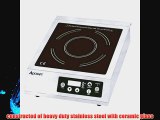 Adcraft Countertop Stainless Steel 180 Minute Timer Induction Cooker 120 Volts -- 1 each.