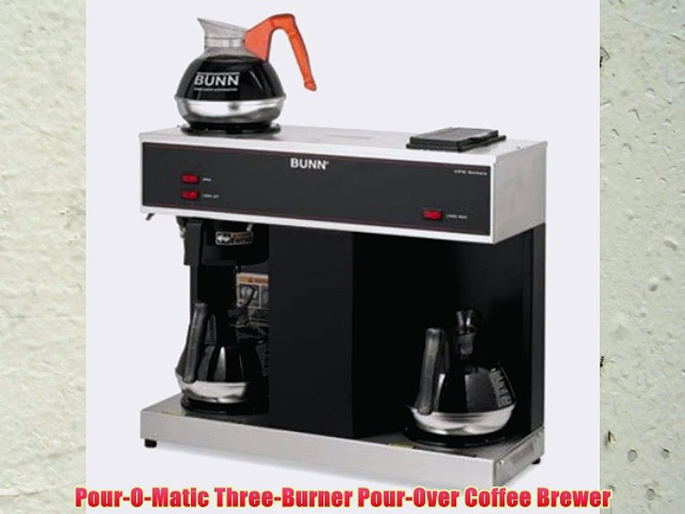 Pour-O-Matic Three-Burner Pour-Over Coffee Brewer