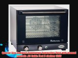 Cadco OV-003 Compact Quarter Size Convection Oven with Manual Controls 120-Volt/1450-Watt Stainless/Black