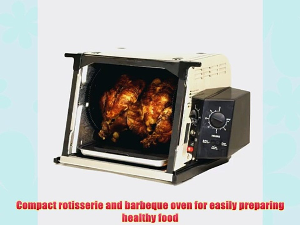 Ronco ST3001SSGEN Showtime Compact Rotisserie and Barbeque Oven Stainless Steel