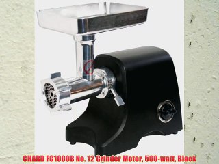 CHARD FG1000B No. 12 Grinder Motor 500-watt Black
