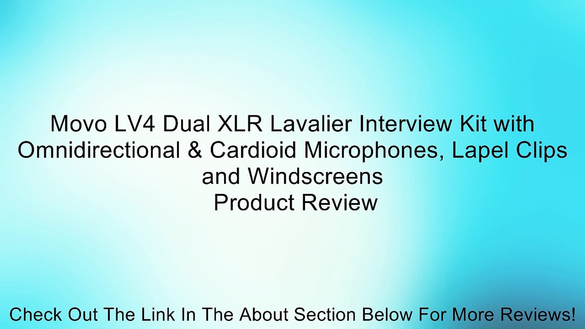Movo Lv4 Dual Xlr Lavalier Interview Kit With Omnidirectional