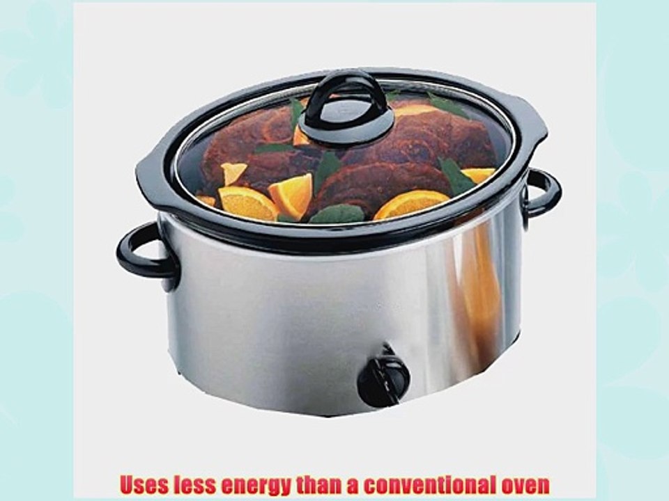 Bundle 2 Items: Overseas Use only (Verona Slow Cooker-tools) Stainless Steel 220Volt 50 Hz