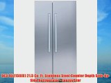 DCS RX215UJX1 21.5 Cu. Ft. Stainless Steel Counter Depth Side-By-Side Refrigerator - Energy