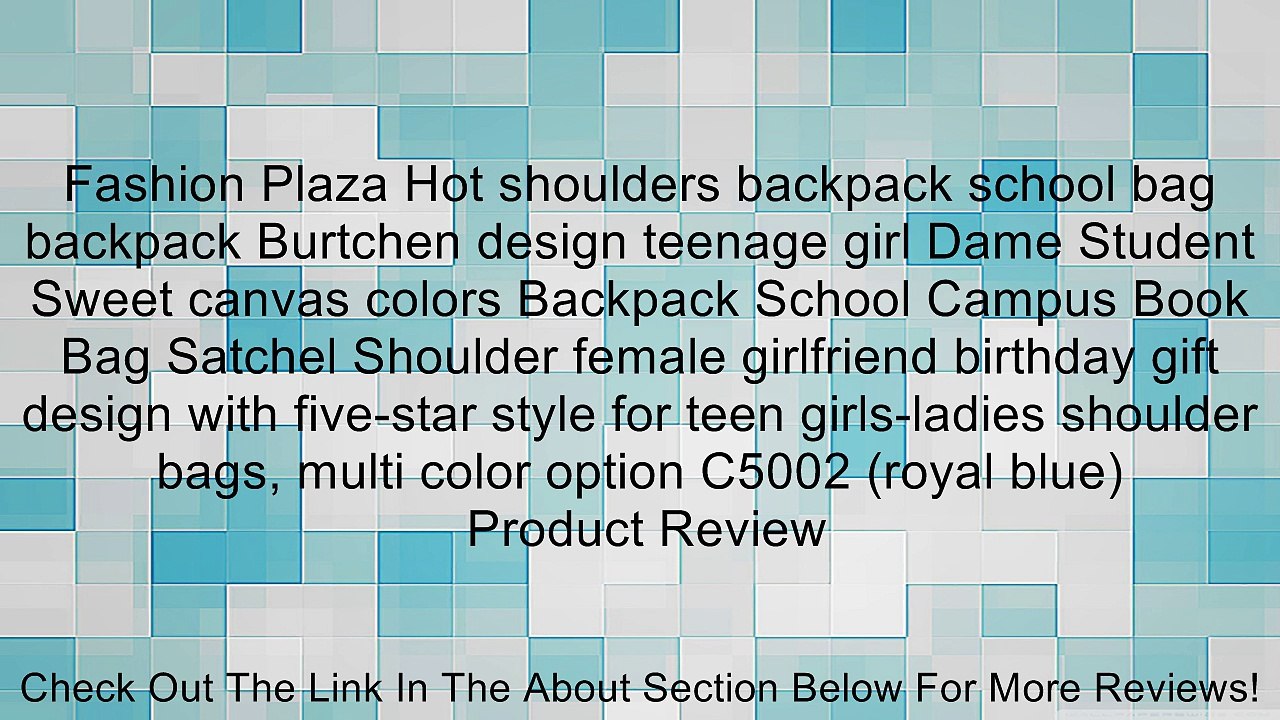Fashion Plaza Hot shoulders backpack school bag backpack Burtchen design teenage girl Dame Student Sweet canvas colors Backpack School Campus Book Bag Satchel Shoulder female girlfriend birthday gift design with five-star style for teen girls-ladies shoul