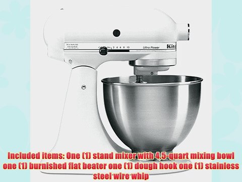KitchenAid KSM95 4.5-quart Ultra Power Tilt-head Stand Mixer - White