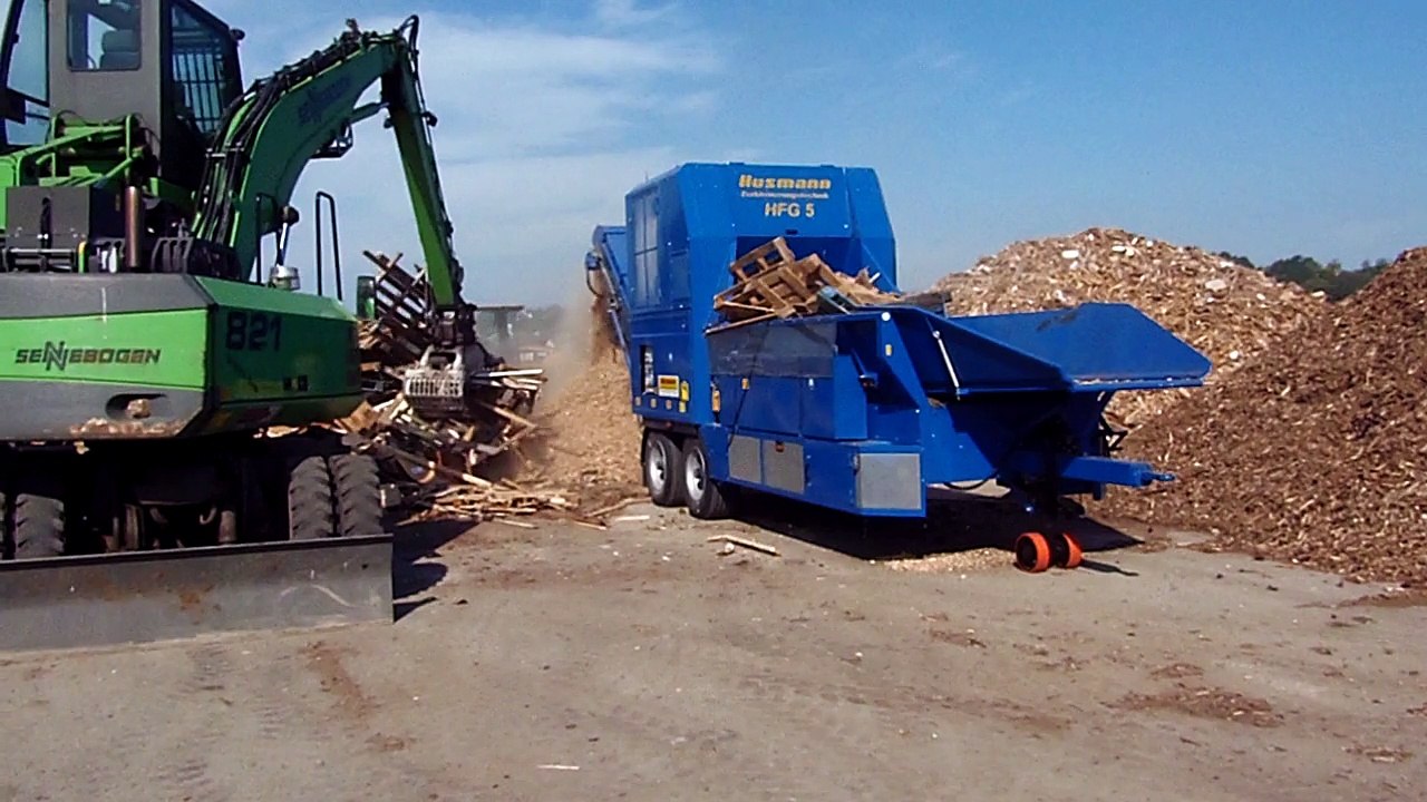 Broyeur affineur Husmann HFG-5 broyage de palettes