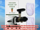 Omega 8006 Juicer   2 Nut Milk Bags   Ebook - Juicing Start Up Guide - Low RPM Masticating