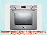 Bertazzoni Professional F30PROXT 30 Single Electric Wall Oven Convection: ProHandle Auto Assist