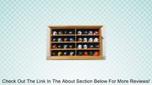 32 Pocket Pro Mini Football Helmet Display Case Cabinet Holders Rack w/ UV Protection MH07-OA Review