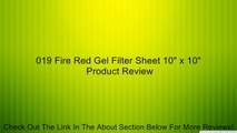 019 Fire Red Gel Filter Sheet 10