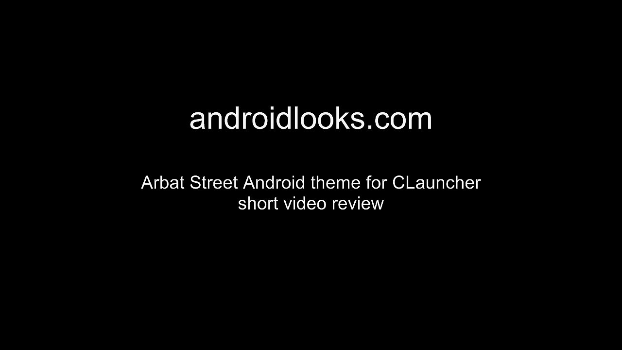Arbat Street Theme With Nice Icons For Android Device