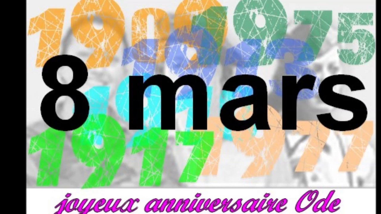 anniversaire odette 8 mars 2015