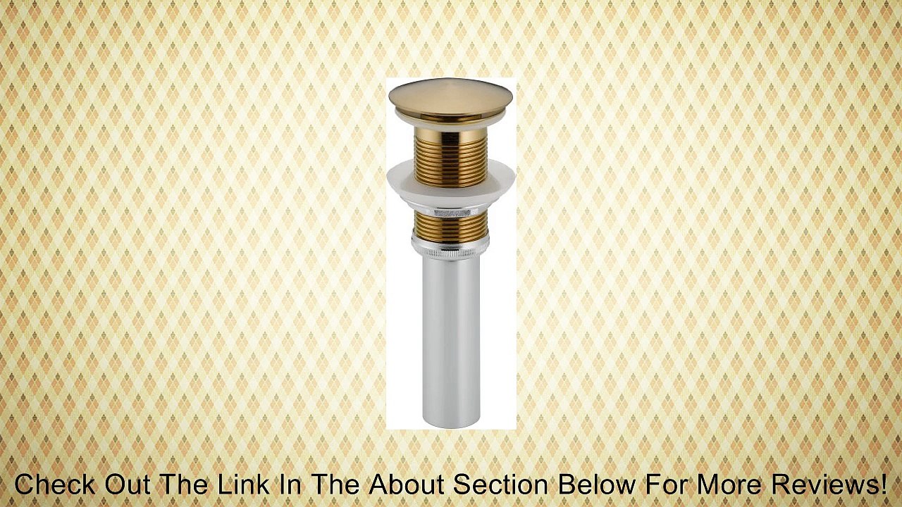 Delta 72172-CZ Push Pop-Up Less Overflow, Champagne Bronze Review