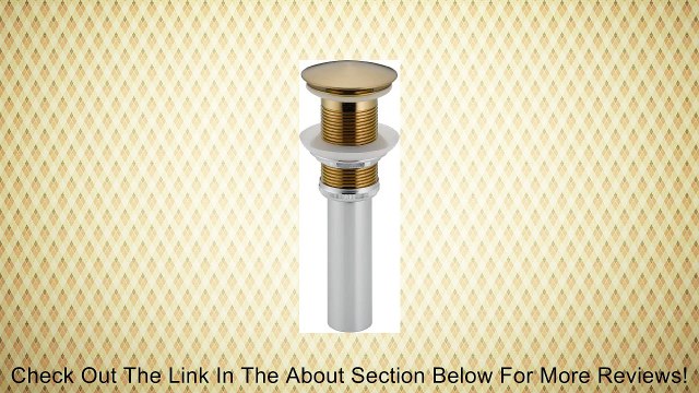 Delta 72172-CZ Push Pop-Up Less Overflow, Champagne Bronze Review