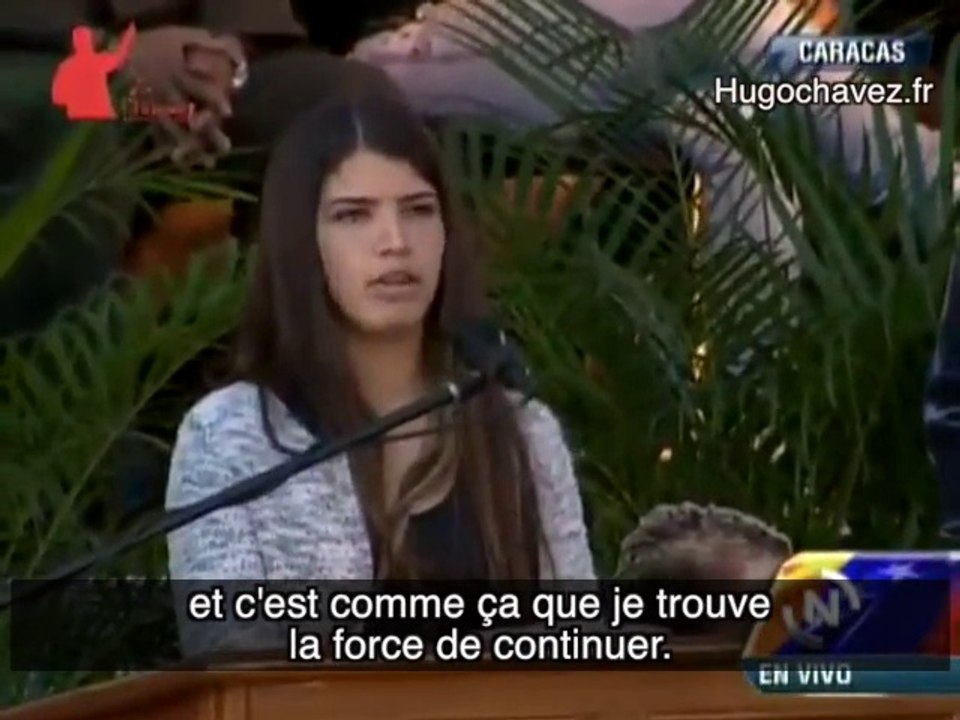 La fille d'Hugo Chavez rend un vibrant hommage à son père.