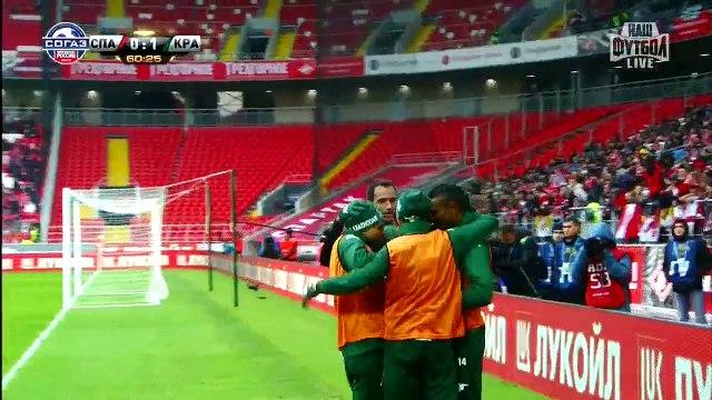 Спартак Москва - Краснодар 0-1! Гол Перейры (Краснодар) 62 мин. Чемпионат России 2014-2015 08.03.2015