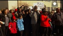 مظاهرات في ماديسون احتجاجا على مقتل شاب اسود على يد شرطي
