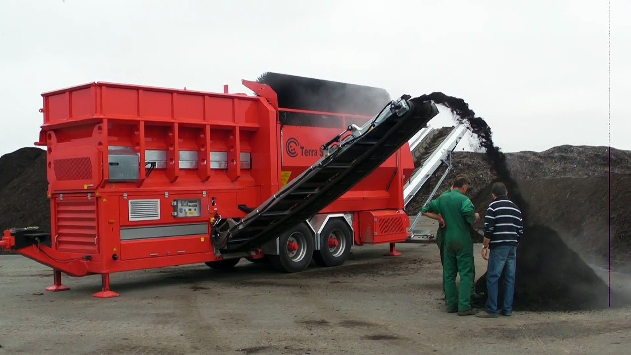 crible tamiseur double trommel Terra select DT6 3 fractions