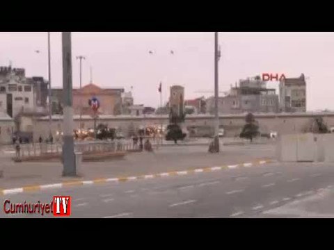 Taksim'de yürekleri sızlatan görüntü